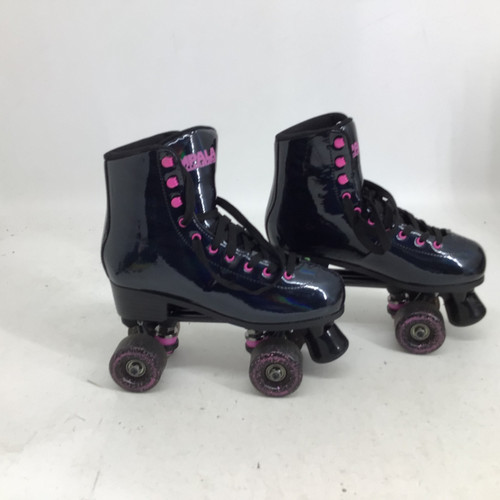 Vist Large View of Product Image Which is Used Impala WOMENS 8 ROLLER QUAD SKATES Senior Roller Quad Skates Black Senior 8