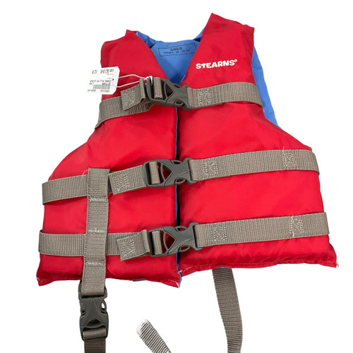 Vist Large View of Product Image Which is Used Stearns Child PFD Red Child 30-50