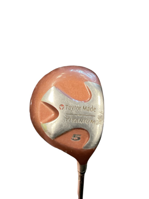 Vist Large View of Product Image Which is Used Taylormade TITANIUM Mens Fairway Wood RH 5 Wood