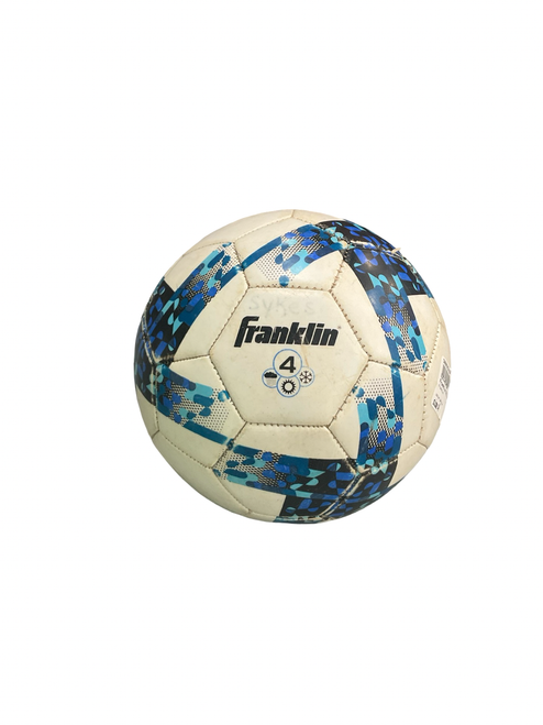 Vist Large View of Product Image Which is Used Franklin ALL WEATHER All Size Soccer Ball White 4