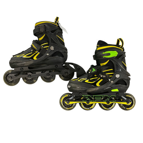 Vist Large View of Product Image Which is Used ZPM ROLLERBLADES ADJ Junior Rec Fitness Skates Black Adjustable