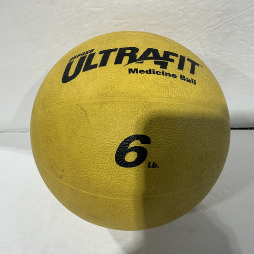 Vist Large View of Product Image Which is Used GOPHER ULTRAFIT Medicine Ball Yellow 6 lb