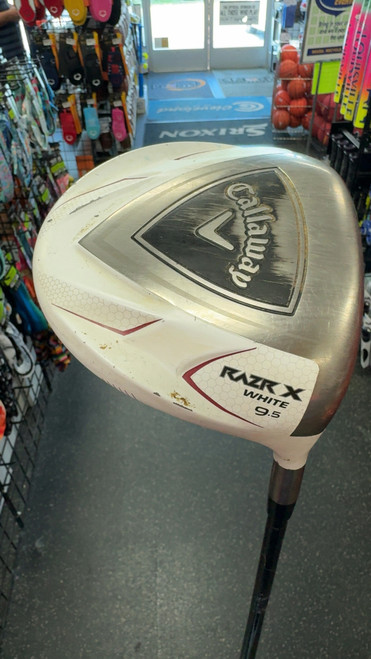 Vist Large View of Product Image Which is Used Callaway RAZR X WHITE Mens Driver RH 9.5 Degree