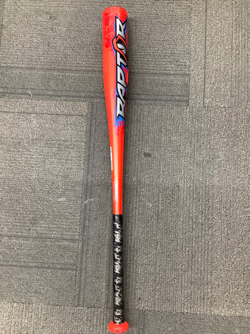 Vist Large View of Product Image Which is Used Rawlings RAPTOR BB/SB USA 2 5/8 Bat 30"