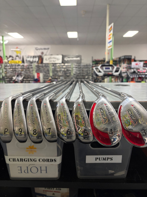 Vist Large View of Product Image Which is Used Adams Golf IDEA Mens Iron Set LH 3I-PW