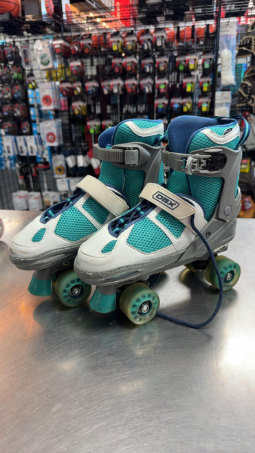 Vist Large View of Product Image Which is Used DBX ADJUSTABLE Senior Roller Quad Skates Teal Adjustable