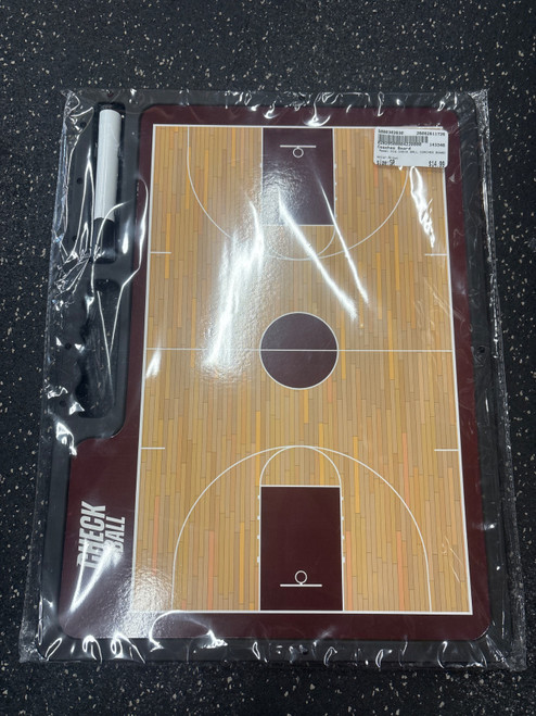 Vist Large View of Product Image Which is Used NIW CHECK BALL COACHES BOARD Basketball Other Brown Senior