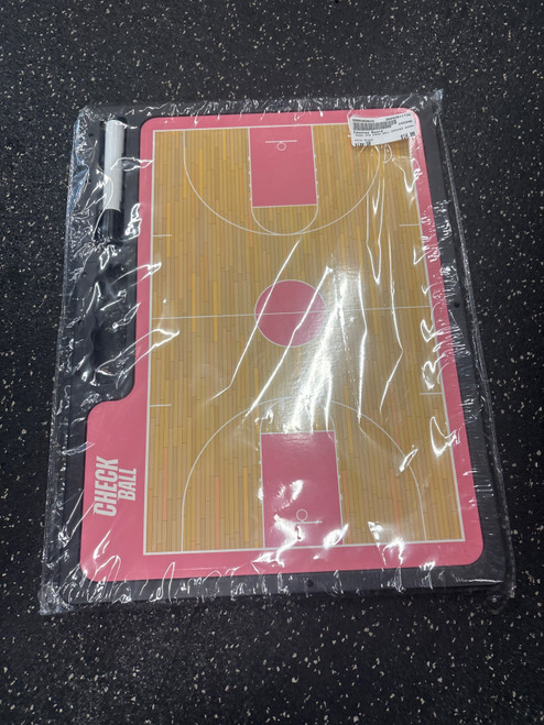 Vist Large View of Product Image Which is Used NIW CHECK BALL COACHES BOARD Basketball Other Brown Senior