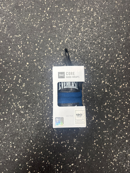 Vist Large View of Product Image Which is Used Everlast NIB CORE HAND WRAPS Boxing Accessory Navy Blue Adult