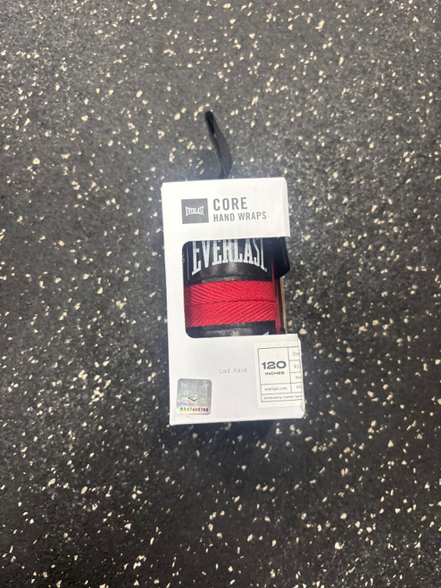 Vist Large View of Product Image Which is Used Everlast NIB CORE HAND WRAPS Boxing Accessory Red Adult