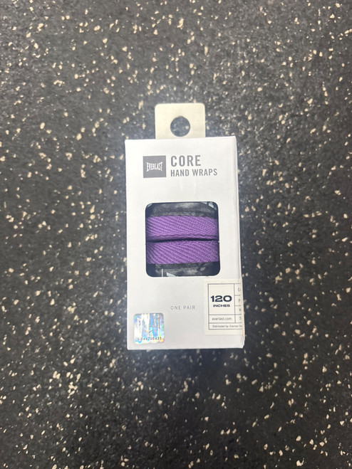 Vist Large View of Product Image Which is Used Everlast NIB CORE HAND WRAPS Boxing Accessory Purple Adult