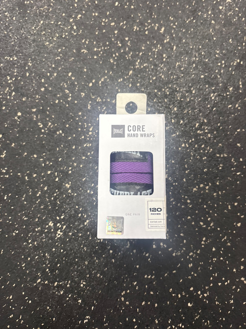 Vist Large View of Product Image Which is Used Everlast NIB CORE HAND WRAPS Boxing Accessory Purple Adult