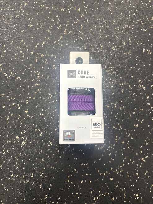 Vist Large View of Product Image Which is Used Everlast NIB CORE HAND WRAPS Boxing Accessory Purple Adult