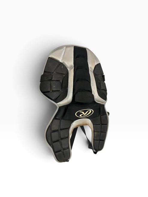 Vist Large View of Product Image Which is Used Rawlings CHEST PROTECTOR Catchers Chest Protector Black Adult