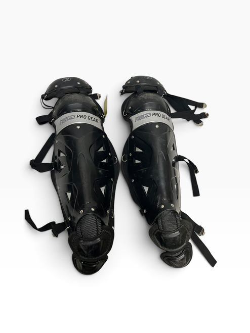 Vist Large View of Product Image Which is Used FORCE 3 PRO GEAR Catchers Leg Guards Black Adult
