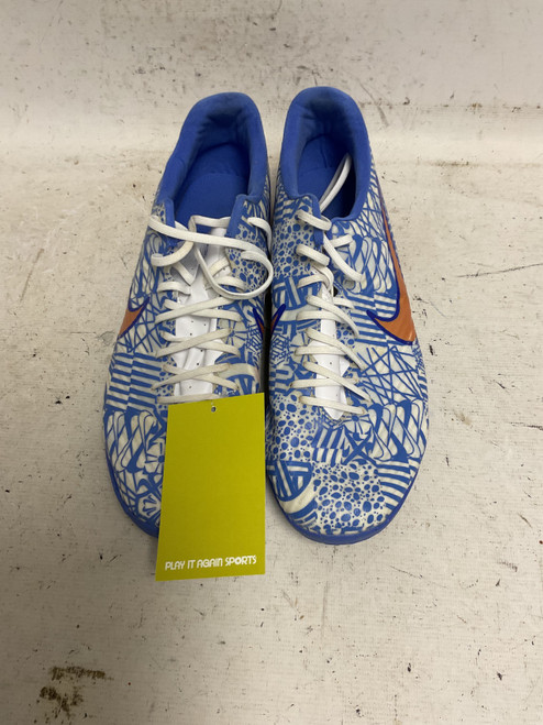 Vist Large View of Product Image Which is Used Nike DQ5313-182 Soccer Indoor Shoes Carolina Blue And White Senior 11