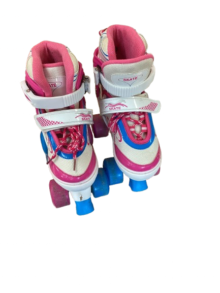 Vist Large View of Product Image Which is Used 111TempBrand QUAD Child Roller Quad Skates Pink Adjustable
