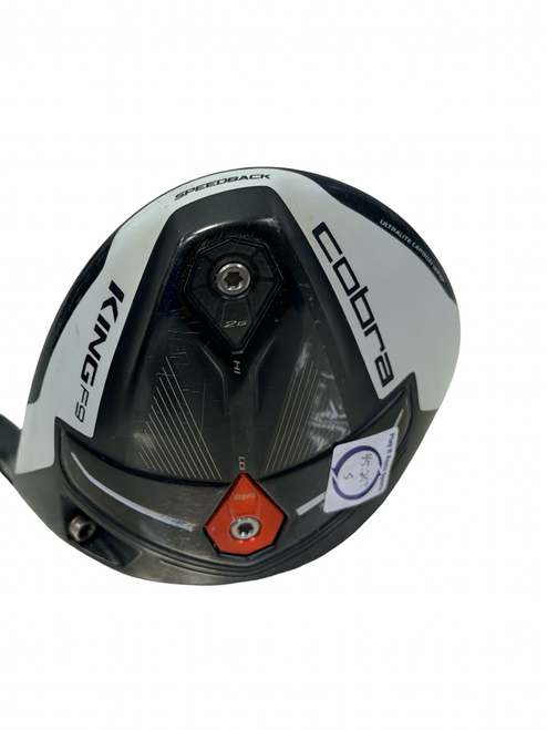Vist Large View of Product Image Which is Used Cobra KING F9 SPEEDBACK Mens Golf Driver RH 9.0 Degree 45.25" w/ HZRDUS RDX Smoke Shaft