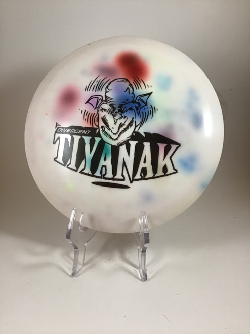 Vist Large View of Product Image Which is Used DIVERGENT MAXGRIP TIYANAK Disc Golf Driver White 169g