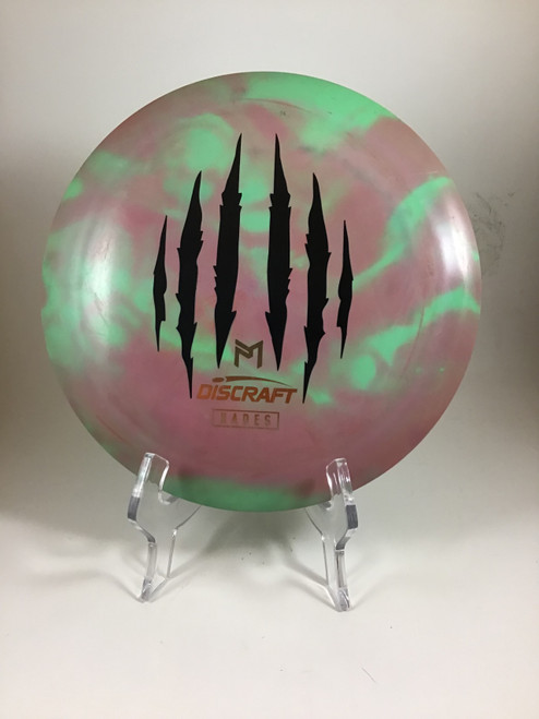 Vist Large View of Product Image Which is Used Discraft ESP HADES Disc Golf Driver Green 175g