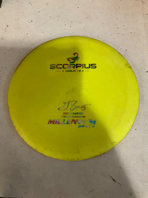Vist Large View of Product Image Which is Used Innova SCORPIUS SIRIUS 1.9 Disc Golf Driver Yellow