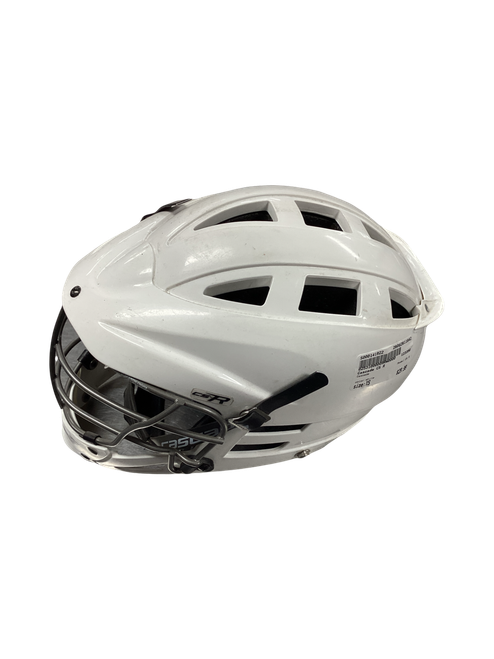 Vist Large View of Product Image Which is Used Cascade CS R Lacrosse Helmet White XS