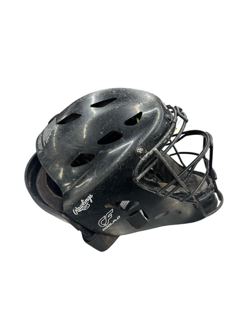 Vist Large View of Product Image Which is Used Rawlings COOLFLO Catchers Helmet w/Mask Black XS