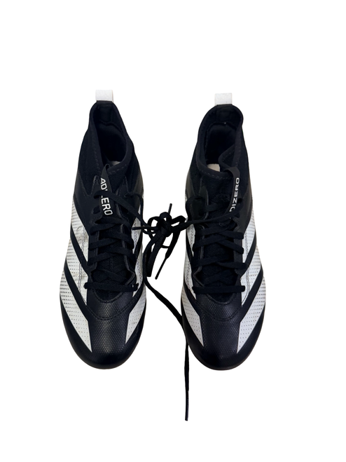 Vist Large View of Product Image Which is Used Adidas Adizero Impact.2 K 'Core Black Cloud White' IE3988 Football Cleats Black And White Size 5.5