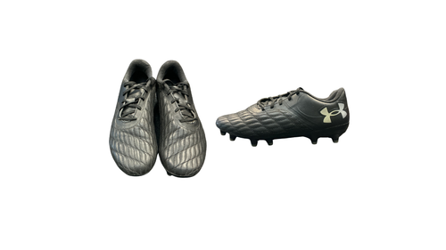 Vist Large View of Product Image Which is Used Under Armour MAGNETICO Soccer Cleats Black Youth 06.0