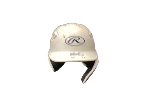 Vist Large View of Product Image Which is Used Rawlings R16S-REVB Batting Helmet w/Mask White LG