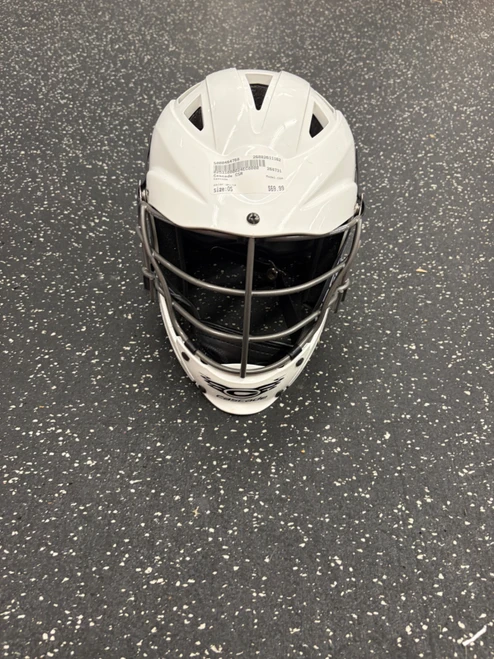Vist Large View of Product Image Which is Used Cascade CSR Lacrosse Helmet White One Size