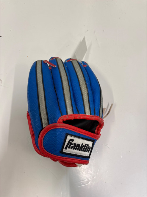 Vist Large View of Product Image Which is Used Franklin READY TO PLAY GLOVE BB/SB Glove RH Throw Royal Blue 9"