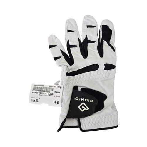 Vist Large View of Product Image Which is Used BIONIC MENS XL GLOVE Mens Golf Glove White XL