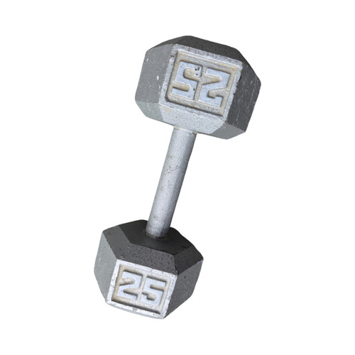 Vist Large View of Product Image Which is Used 25LB HEX DB Hex Dumbbell (Each) 25 lb