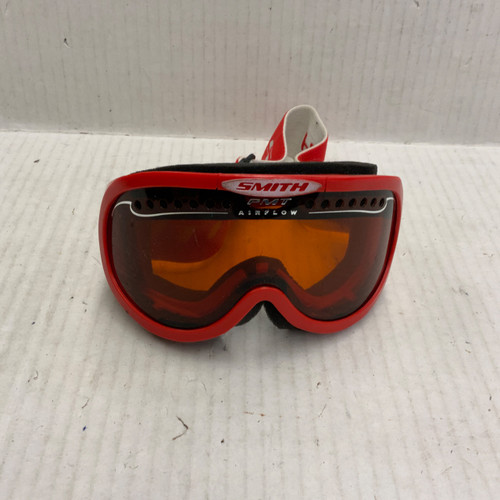 Vist Large View of Product Image Which is Used Smith Snow Goggles Adult Red