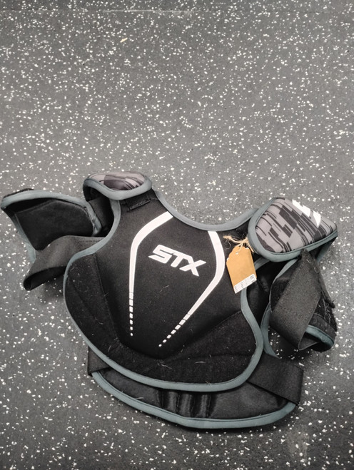 Vist Large View of Product Image Which is Used STX STALLION 75 Lacrosse Shoulder Pads Black XS
