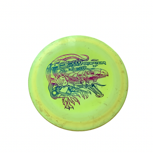 Vist Large View of Product Image Which is Used Discraft ESP RAPTOR Disc Golf Driver Yellow