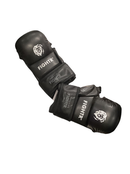 Vist Large View of Product Image Which is Used FIGHTR Boxing Gloves Black SM
