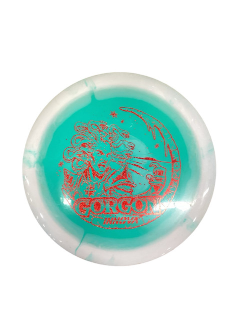 Vist Large View of Product Image Which is Used Innova GORGON Disc Golf Driver Green 178g