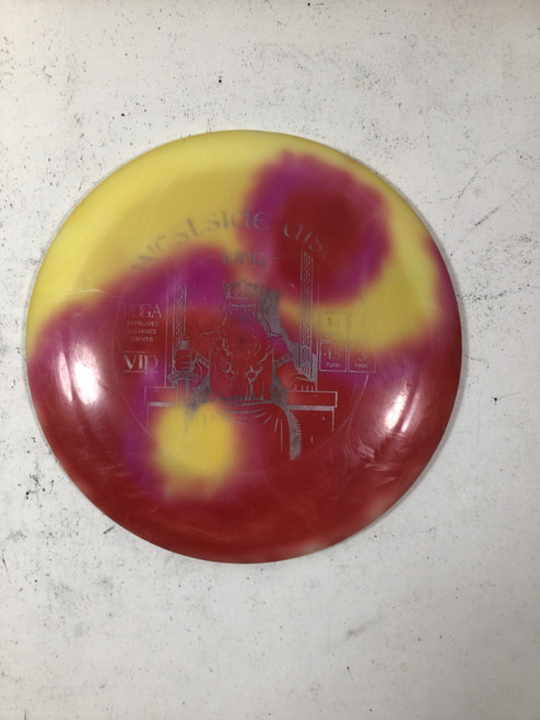 Vist Large View of Product Image Which is Used Westside VIP KING Disc Golf Driver Yellow 175g