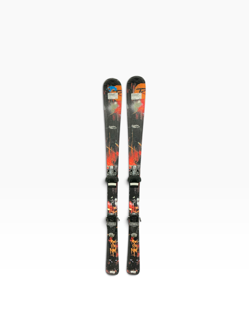 Vist Large View of Product Image Which is Used Rossignol SCAN 130CM Boys DH Ski/Binding Red 130 cm