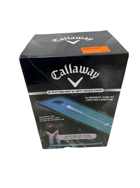 Vist Large View of Product Image Which is New Callaway 8' PUTTING MAT W/ Opti-Speed Ramp