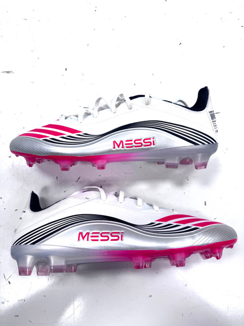 Vist Large View of Product Image Which is Used Adidas Soccer Cleats White Senior 10