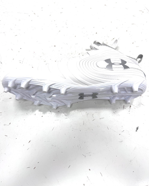 Vist Large View of Product Image Which is Used Under Armour Adult FB Cleats White Senior 15