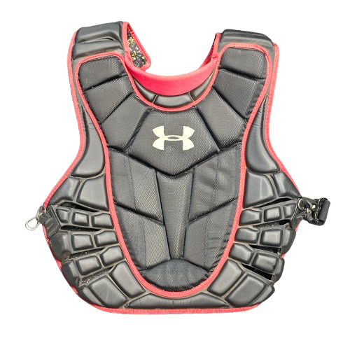 Vist Large View of Product Image Which is Used Under Armour CLUTCH FIT Catchers Chest Protector Black Adult