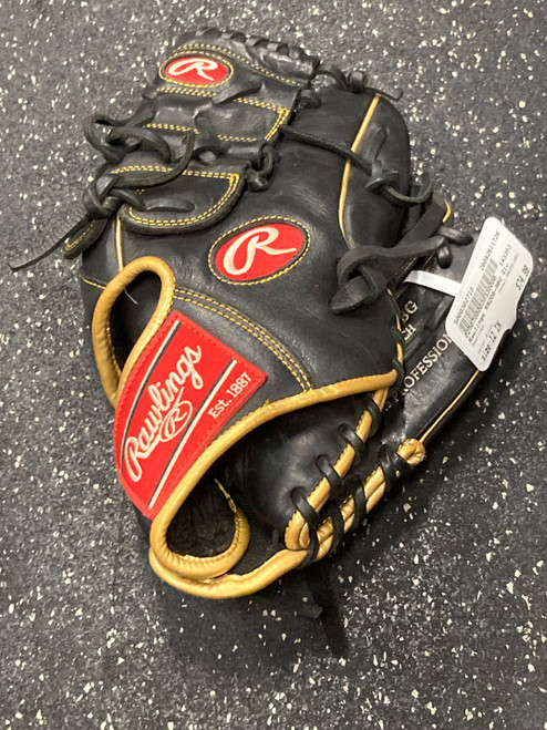 Vist Large View of Product Image Which is Used Rawlings R9206-9BG BB/SB Glove RH Throw Black 12"