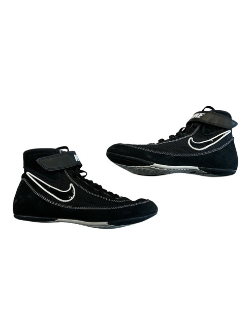 Vist Large View of Product Image Which is Used Nike Wrestling Shoes Black Junior 05