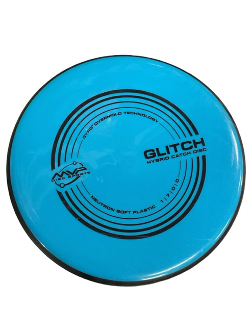 Vist Large View of Product Image Which is Used MVP NEUTRON GLITCH Disc Golf Putter Royal Blue 152g