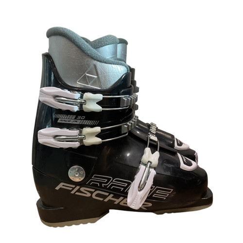 Vist Large View of Product Image Which is Used Fischer RACE JR 30 SZ 24.0 Boys DH Ski Boot Black 240 MP - J06 - W07