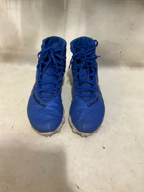 Vist Large View of Product Image Which is Used Under Armour Adult FB Cleats Royal Blue Senior 11.5